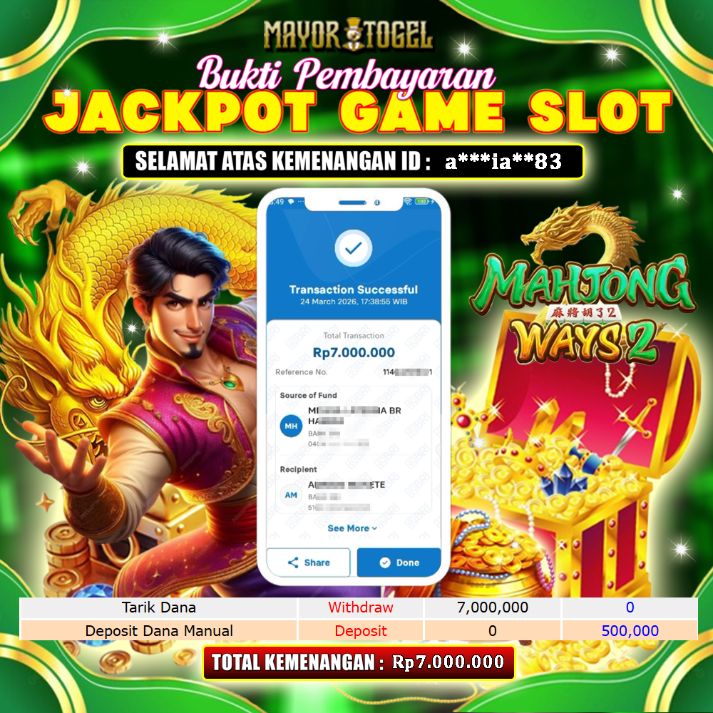 Bukti Jackpot