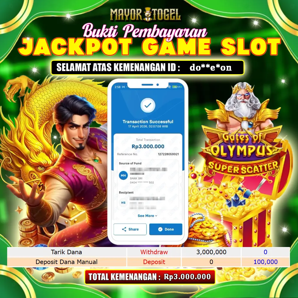 Bukti Jackpot